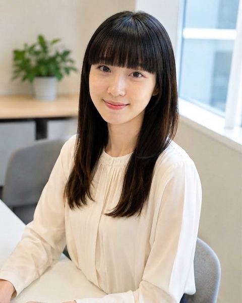 ぱっつん前髪